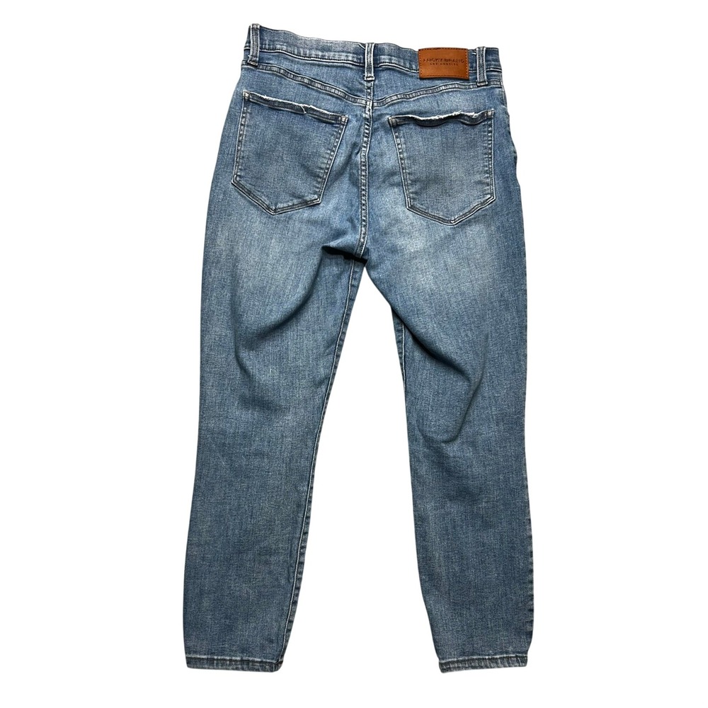 Lucky Brand Bridgette Crop Jeans Womens 10/30 Blue Cotton High Rise Button Fly - Picture 5 of 15